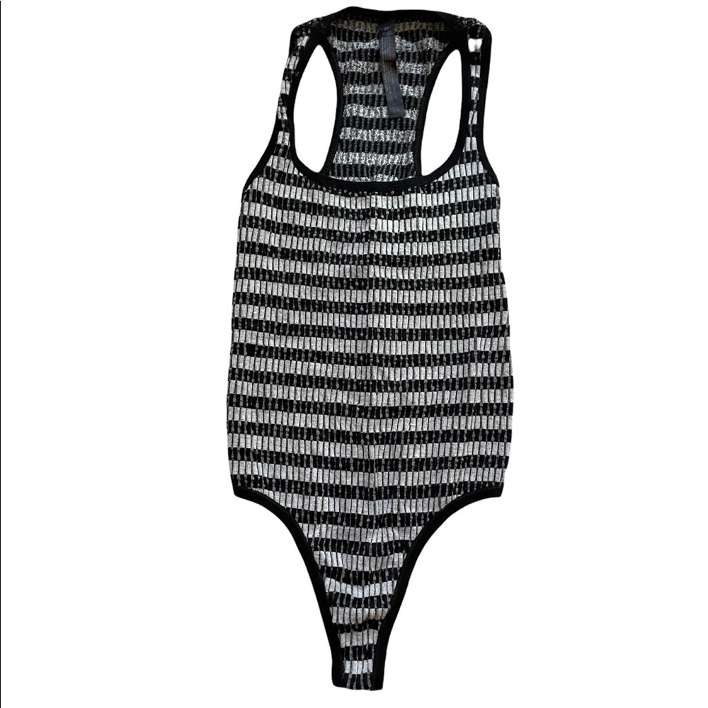 Urban Outfitters striped racer back bodysuit
